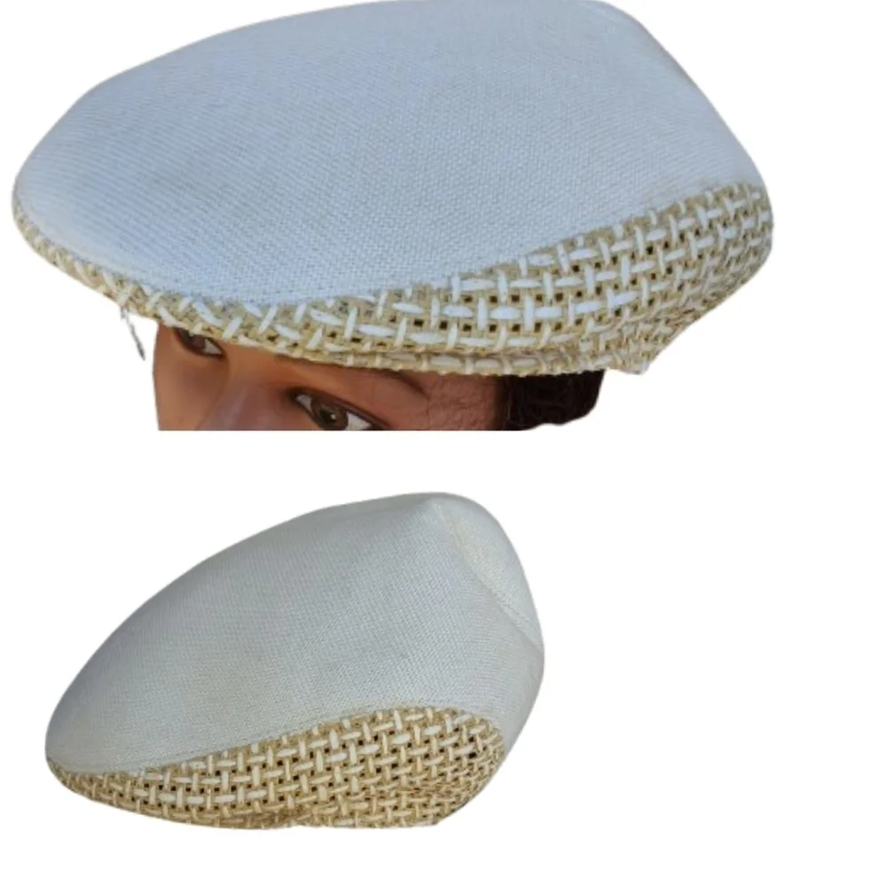 Henschel Unisex‎ l vintage cvented straw cabbie hat L