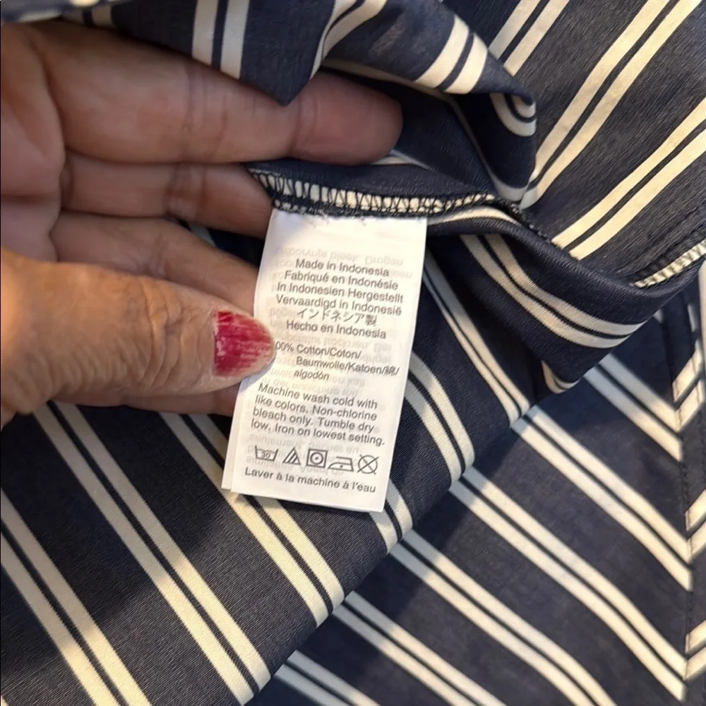 J. Crew Black and White Casual Button Down Shirt
