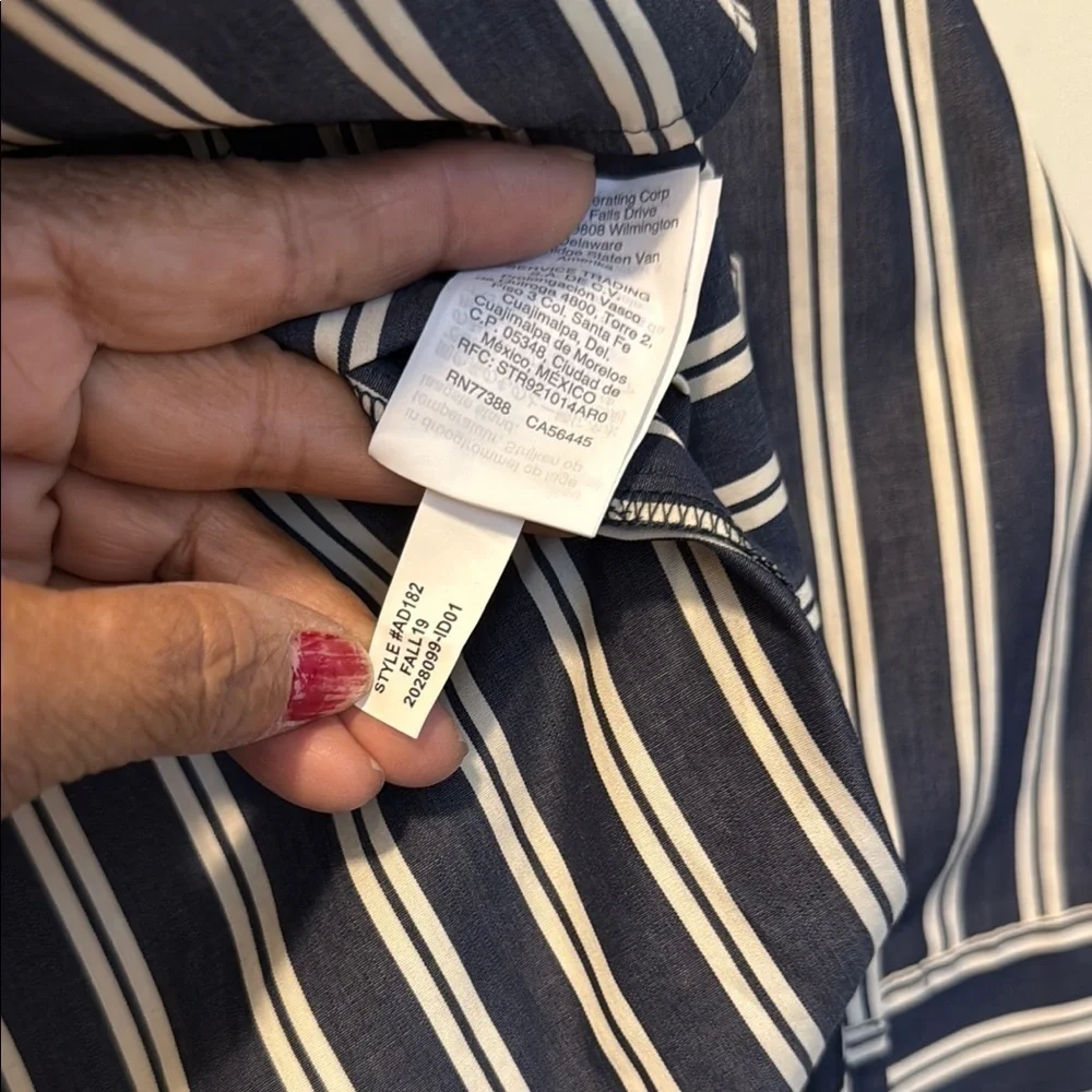 J. Crew Black and White Casual Button Down Shirt