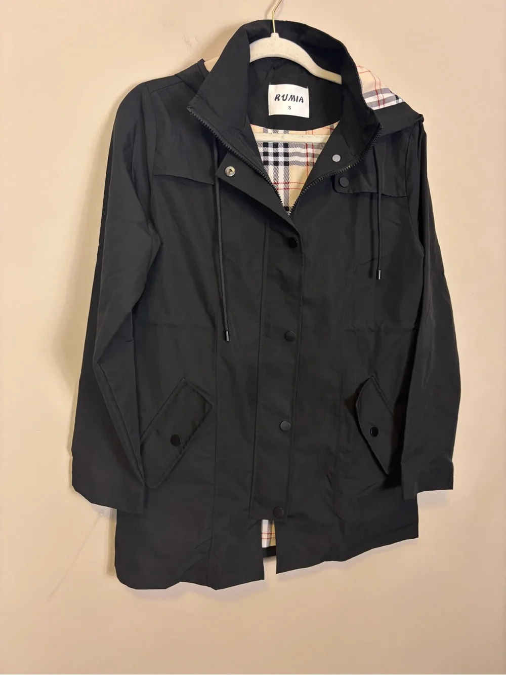 No Brand hooded trench