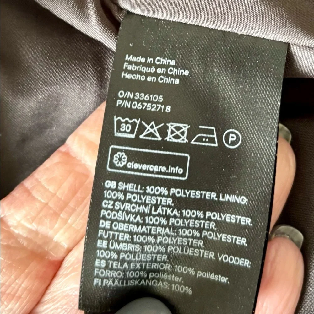 H&M peacoat size