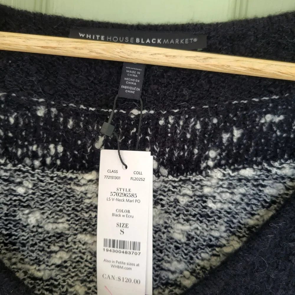 White House Black Market marled knit