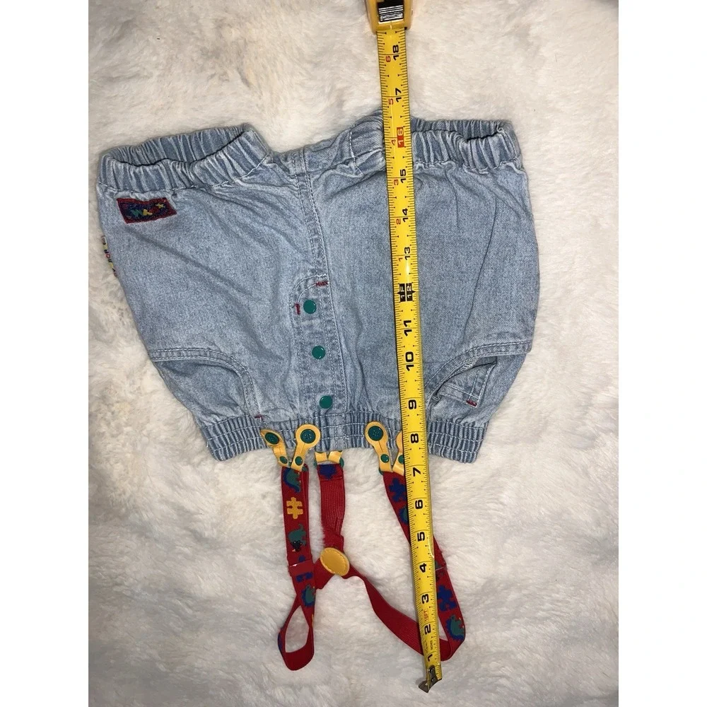 Gymboree Rainbow Tag Suspender Bubble shorts Overalls Color Block Set Fish