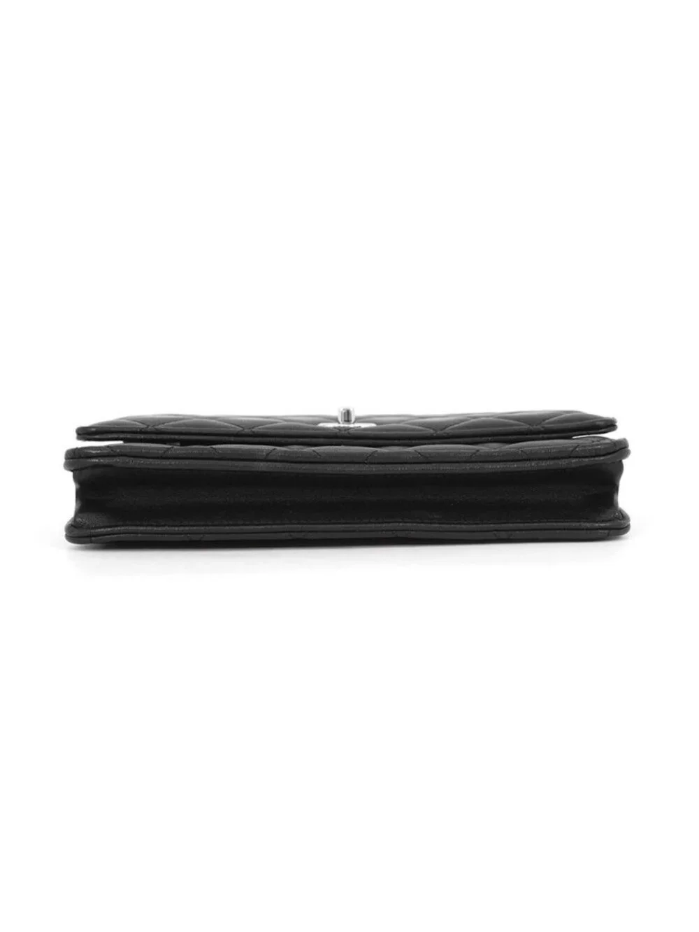 Chanel Chain Wallet Classic Quilted CC Logo Lambskin Black