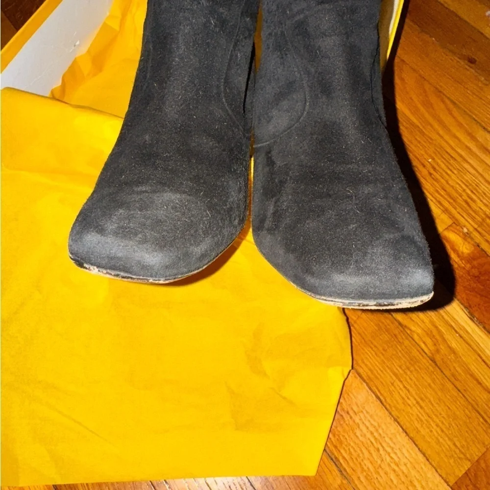 Fendi black suede