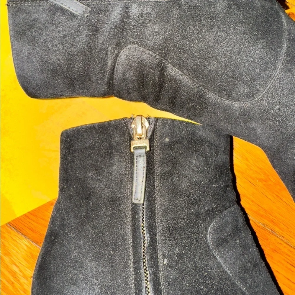Fendi black suede