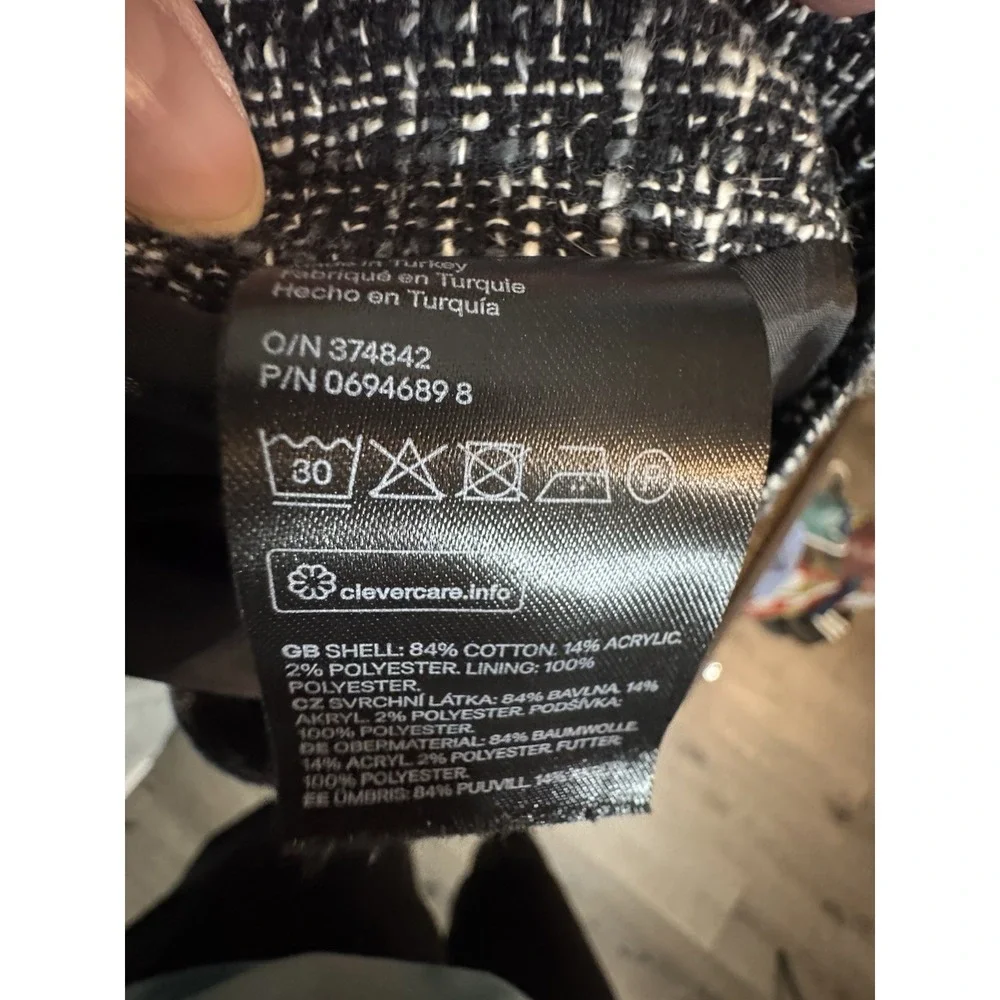 H&M black white