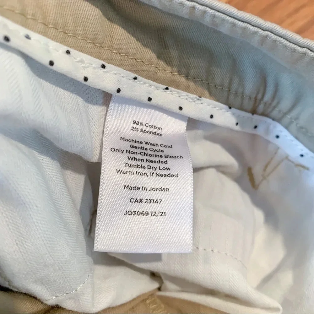 Talbots Perfect Skimmer Tan Khaki Crop Pants