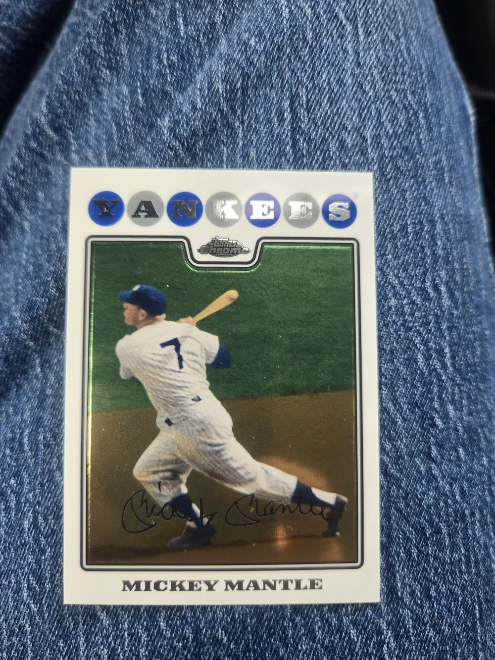 Topps Baseball Trading Card - Blue/White/Green