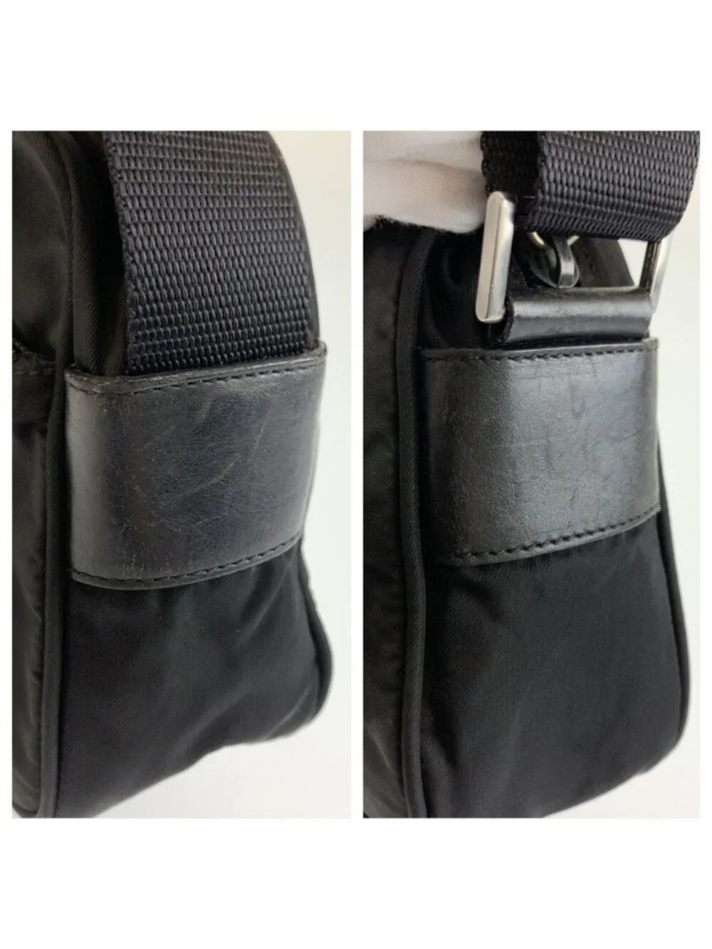 Prada Tessuto Black Nylon Shoulder Bag Pochette