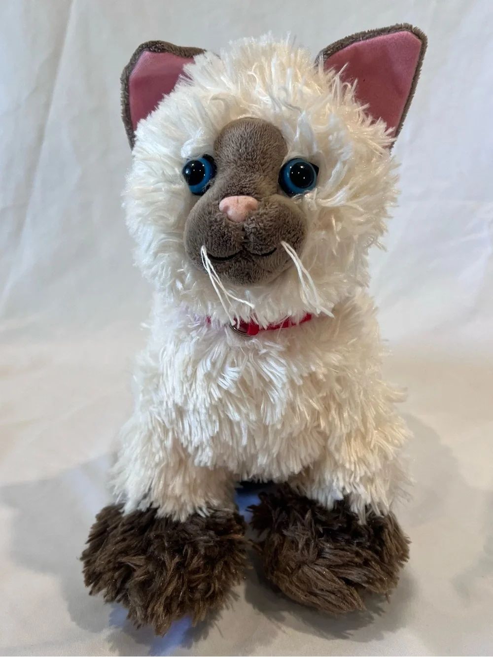 Build A Bear Siamese Cat Plush Blue Eyes Stuffed Animal