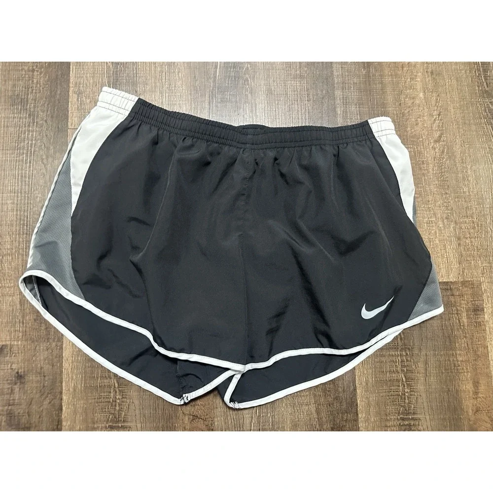 Nike Women's Black‎ Running Shorts White Trim large