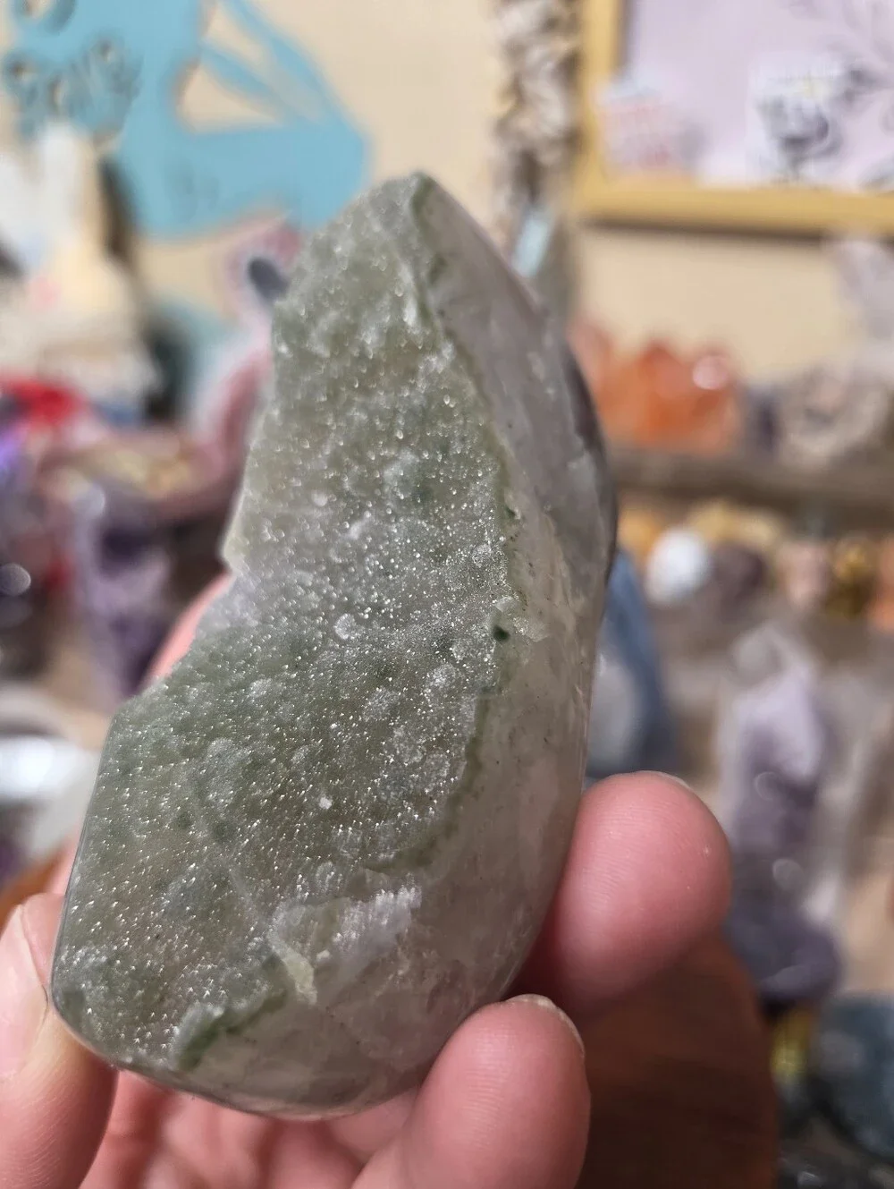 Green Amethyst Freeform 3x2 (Attracts Abundance)
