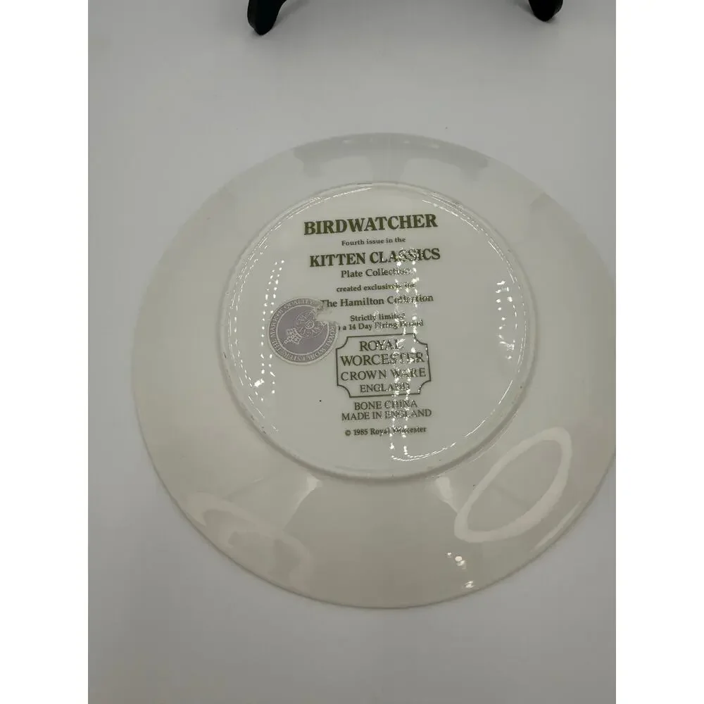 1985 Royal Worcester Kitten Plate