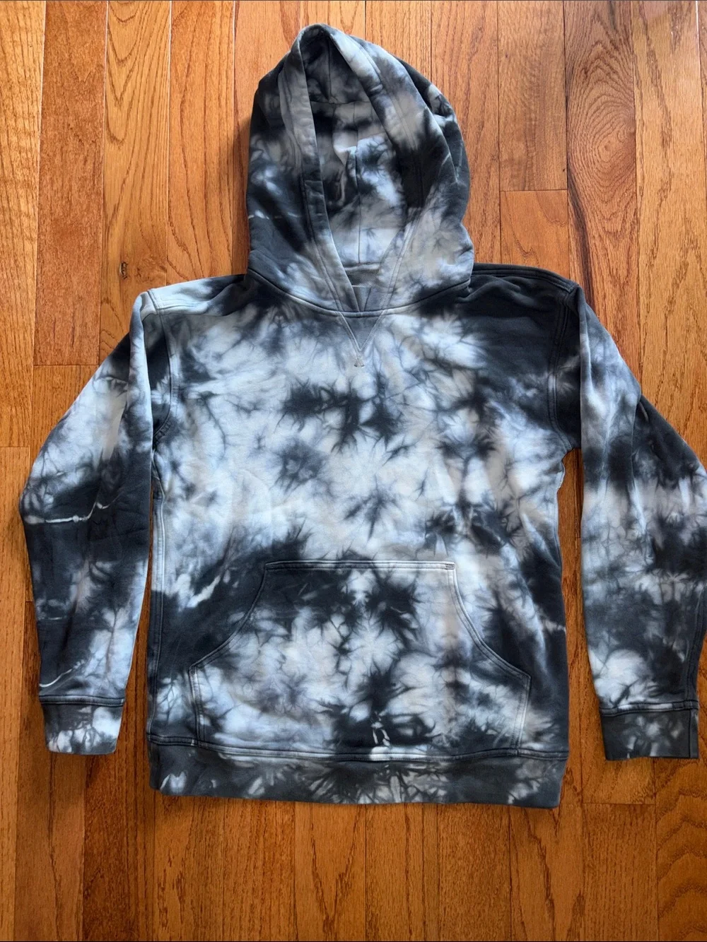 Lululemon All Yours Hoodie Sweatshirt Gray Earth Dye Plant Base Tie Dye Sz 8