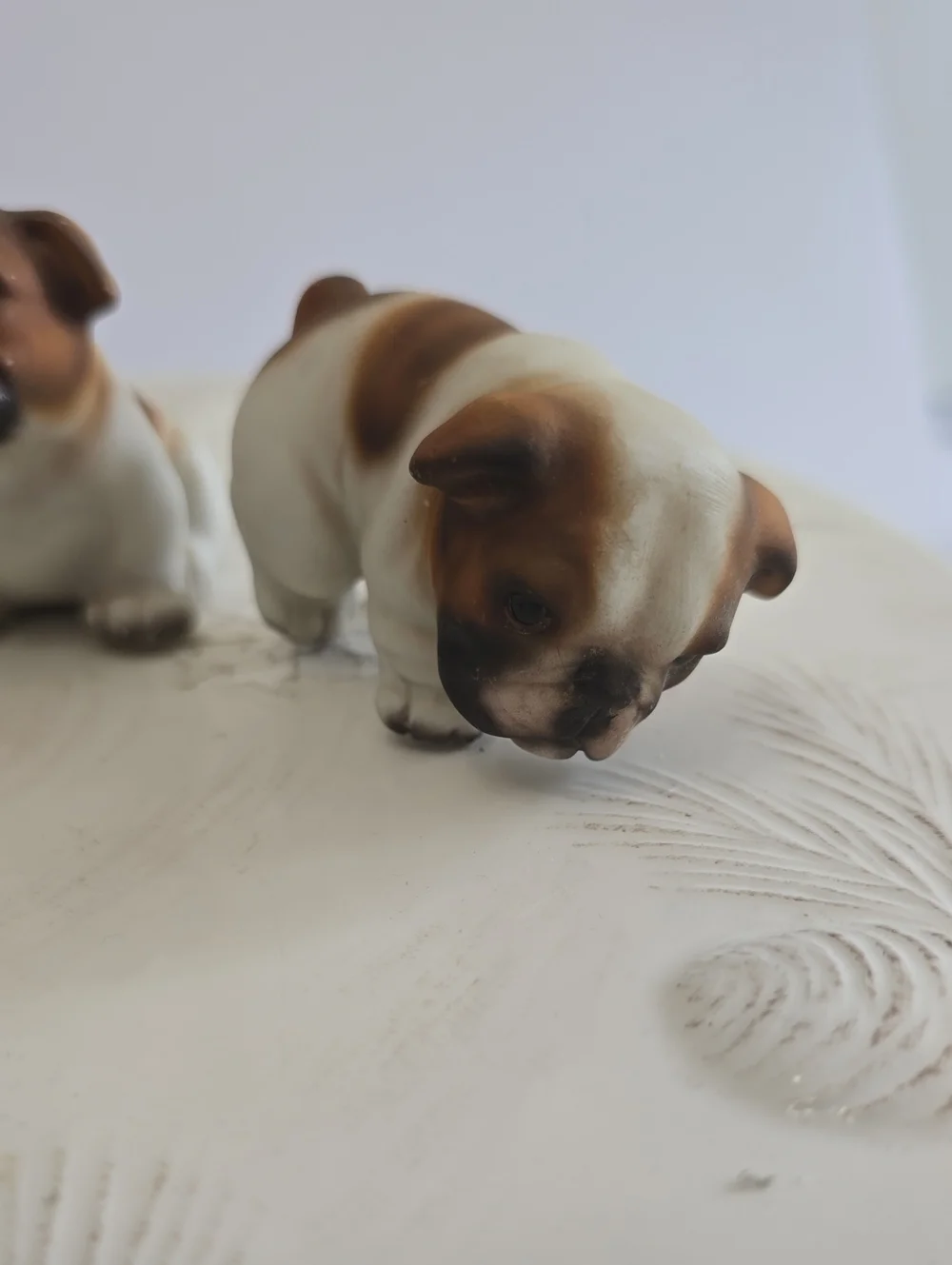 Vintage Harvey Knox  Set Of 4 House Global Art English Bulldog Figurines Japan