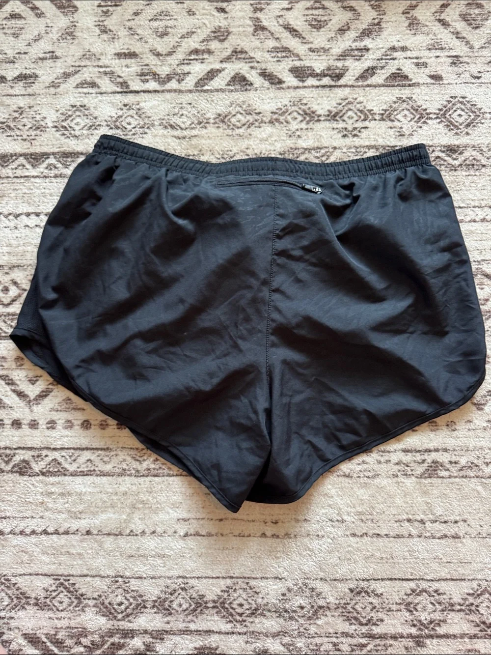 Nike Black Running Shorts with White Swoosh