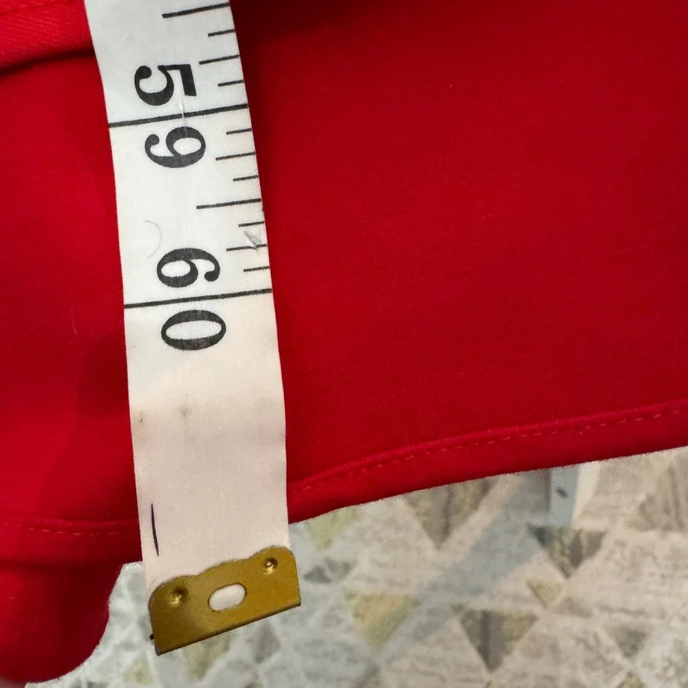 Sherri Hill Red 2 Piece Gown Halter Crop Top Mermaid Train Skirt Glam Slit‎ Sz 4