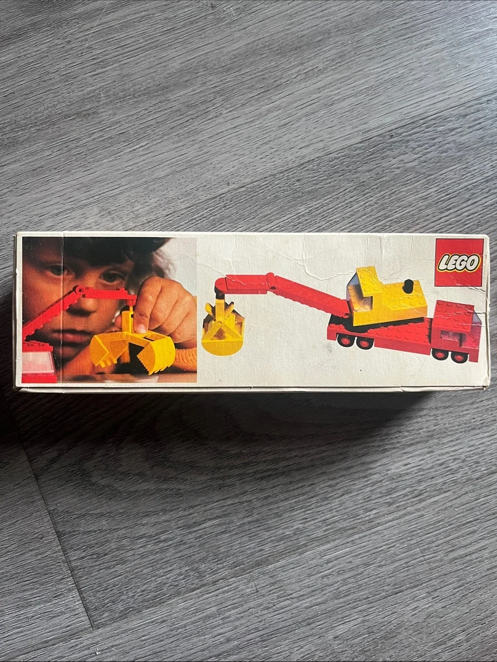 Vintage 1975 Lego Red and Yellow Crane Truck Building Set
