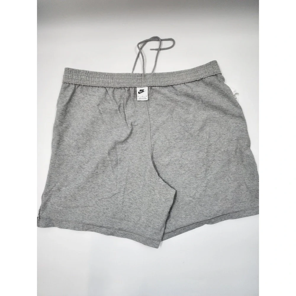 Nike Mens Sportswear Jersey Shorts Gray Cotton Elastic Waist Pockets XL