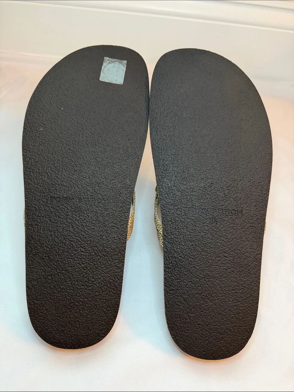 Tory Burch Miller Cloud Logo Thong Sandals Size 8.5