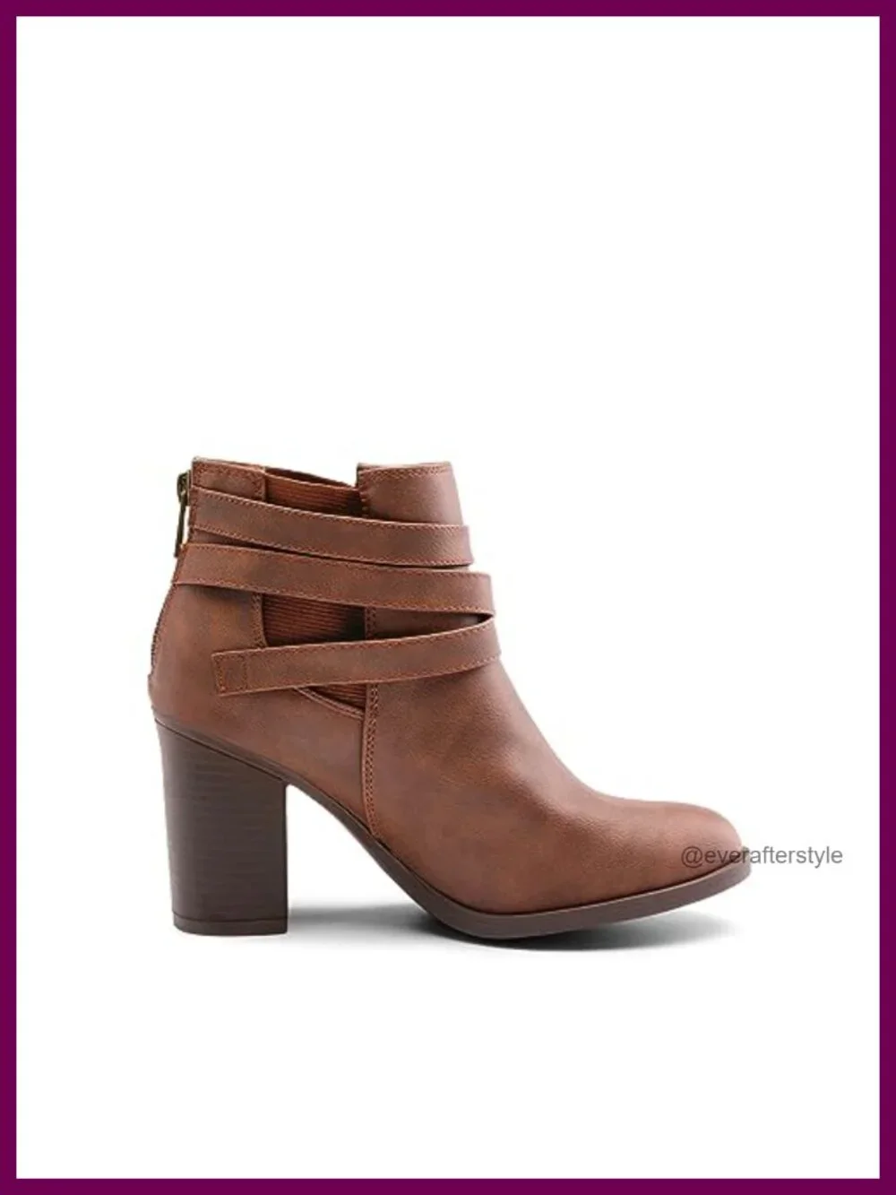 Chunky High Heel Ankle Boots Faux Suede Close Toe Fall Booties