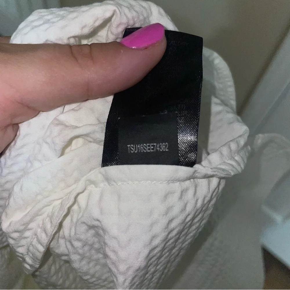 Tibi White Off The Shoulder Top‎ Size 8
