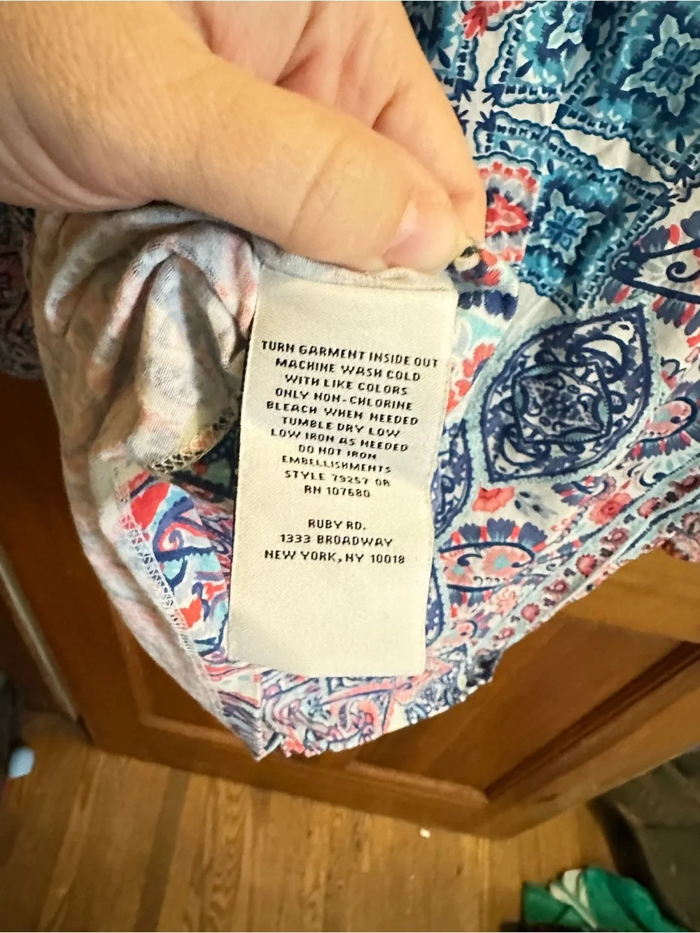 Ruby Rd. soft paisley