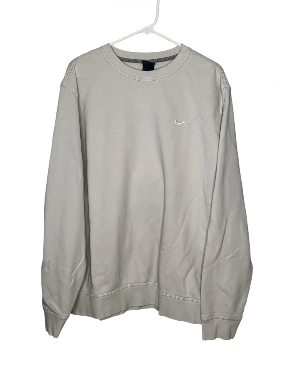 Nike Sportswear Club Fleece Crew Sweatshirt Men’s XXL Light Grey Vintage 2002