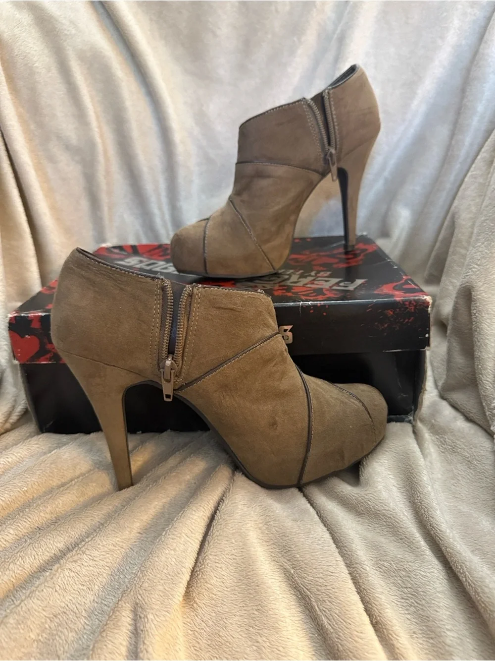 Fergalicious suede ankle