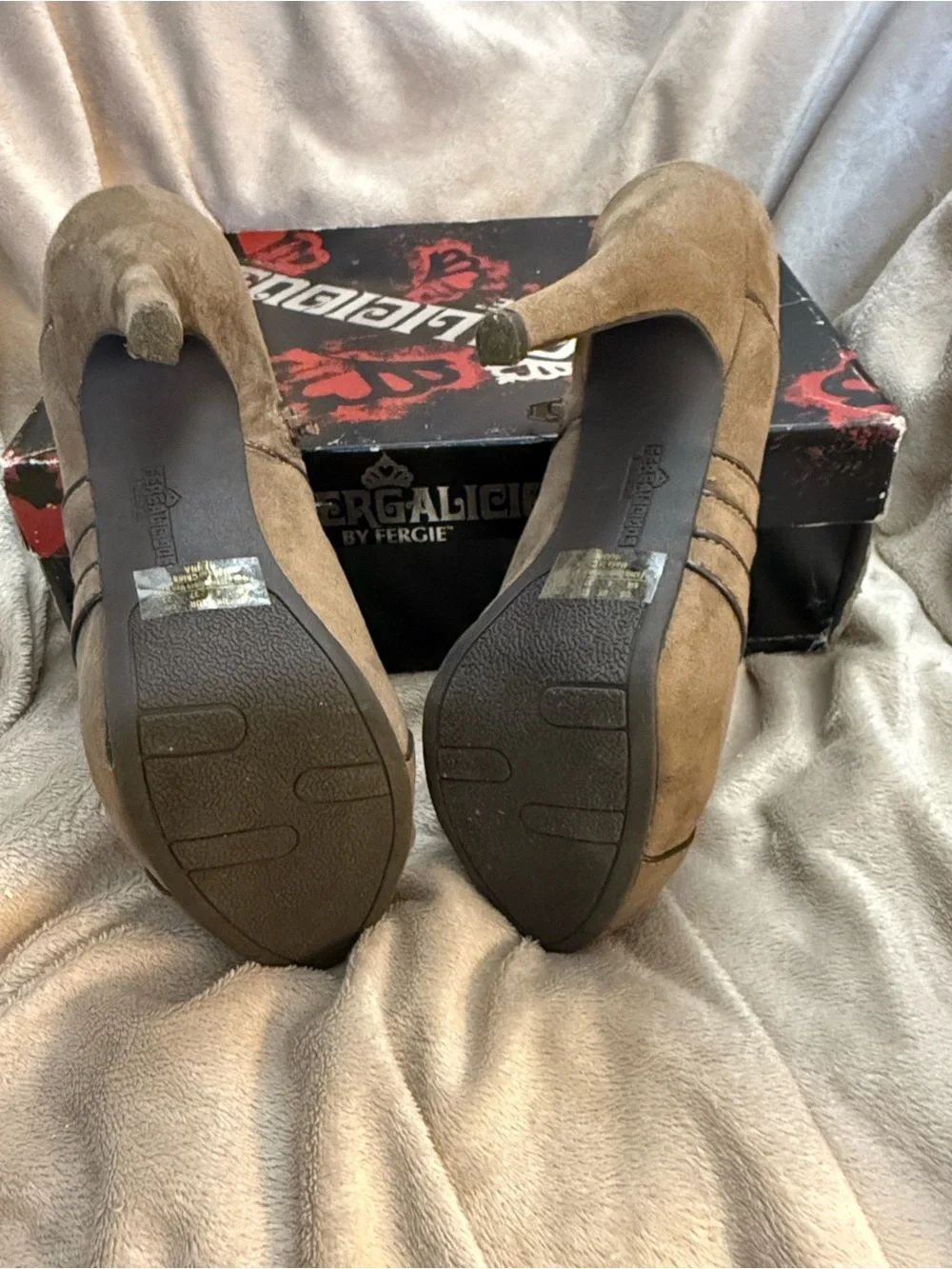 Fergalicious suede ankle