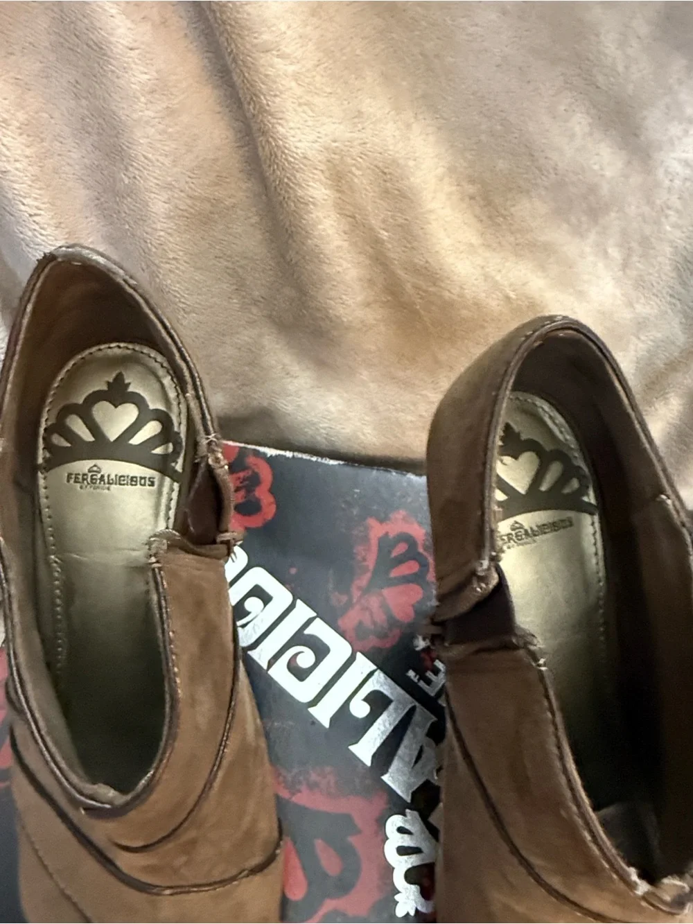 Fergalicious suede ankle
