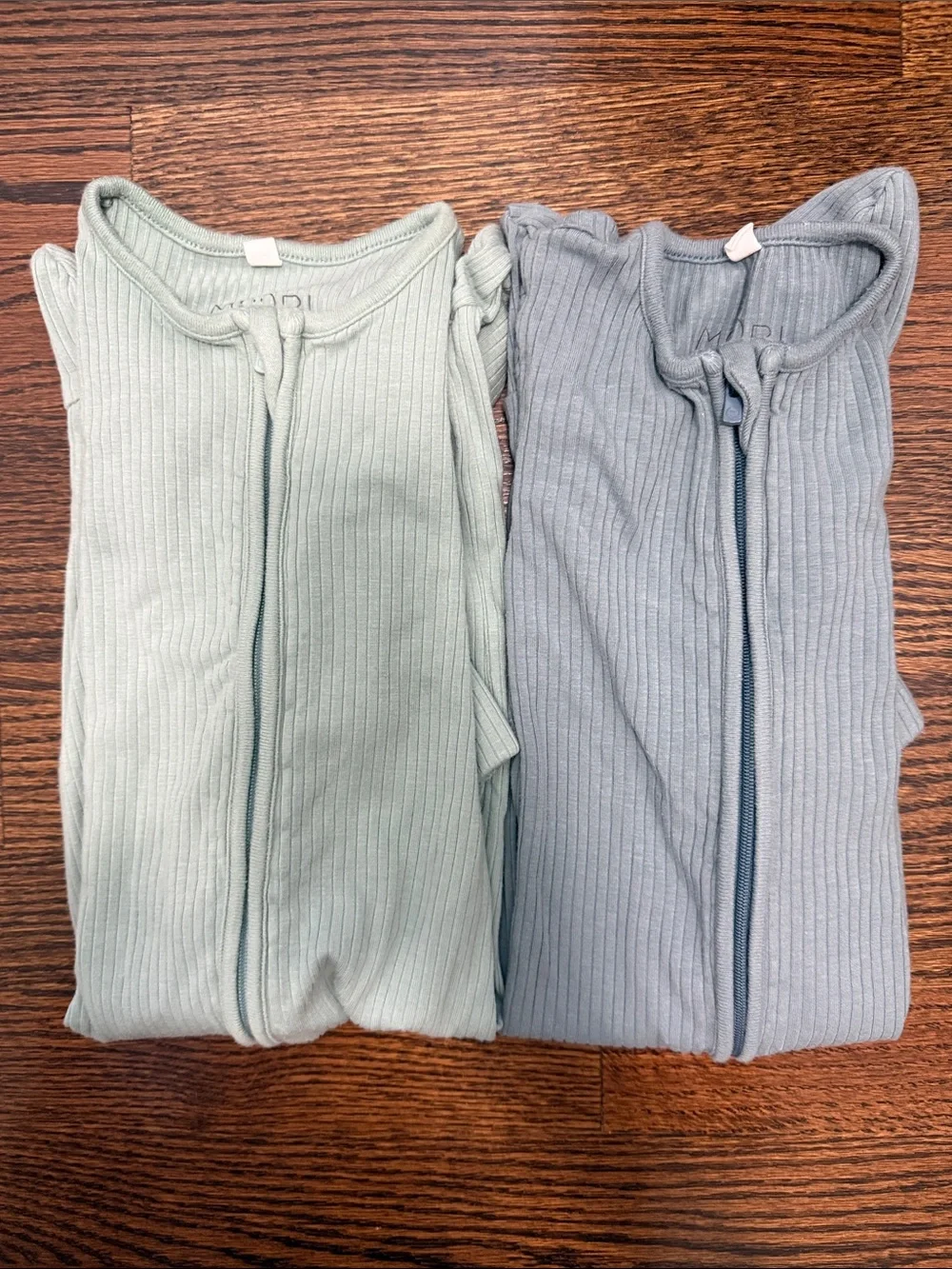 Bundle Mori Ribbed Clever Zip Footie Pajamas