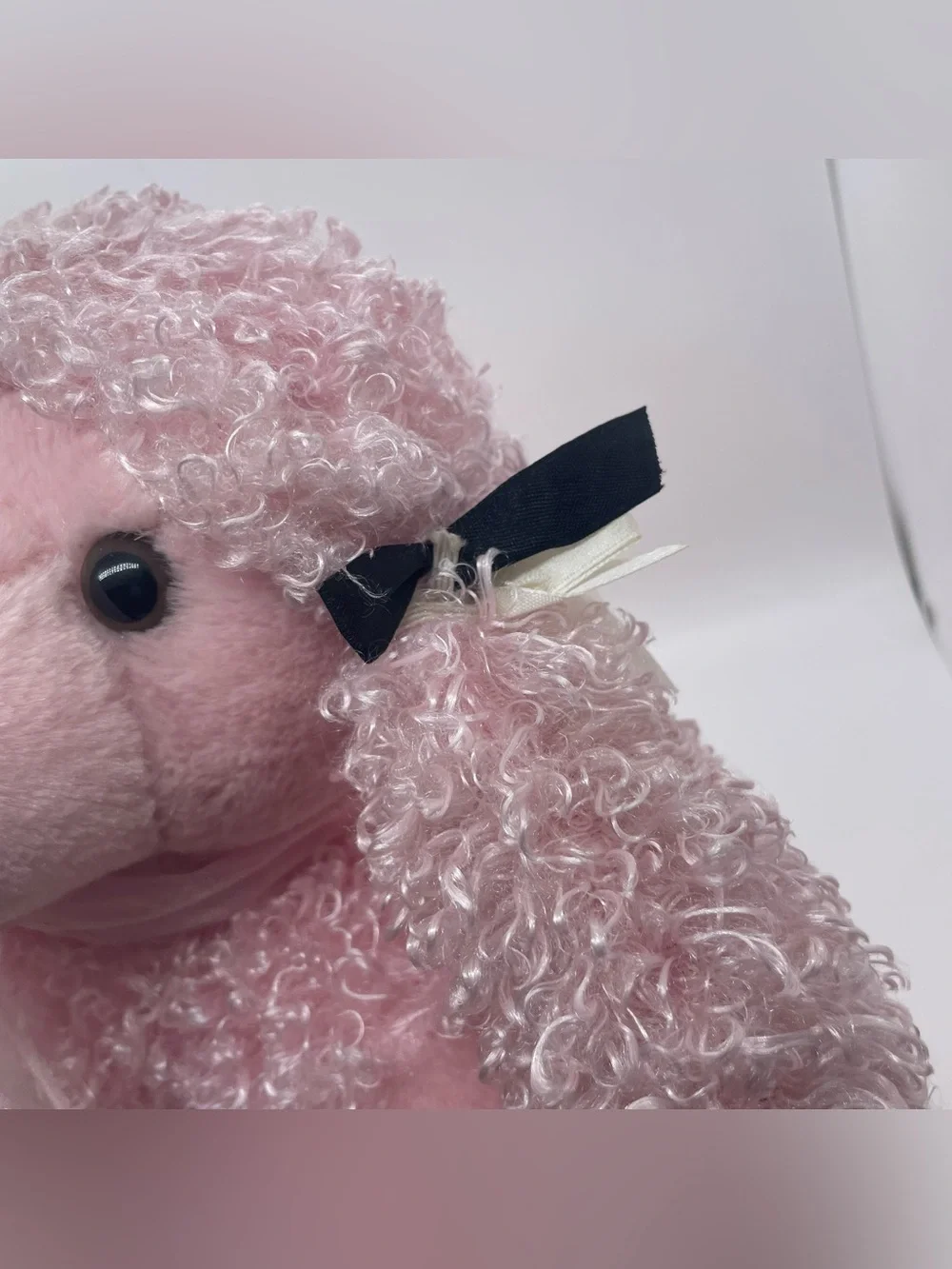Build A Bear Pink French Poodle Plush Retired 50's Skirt with Hair Accessories