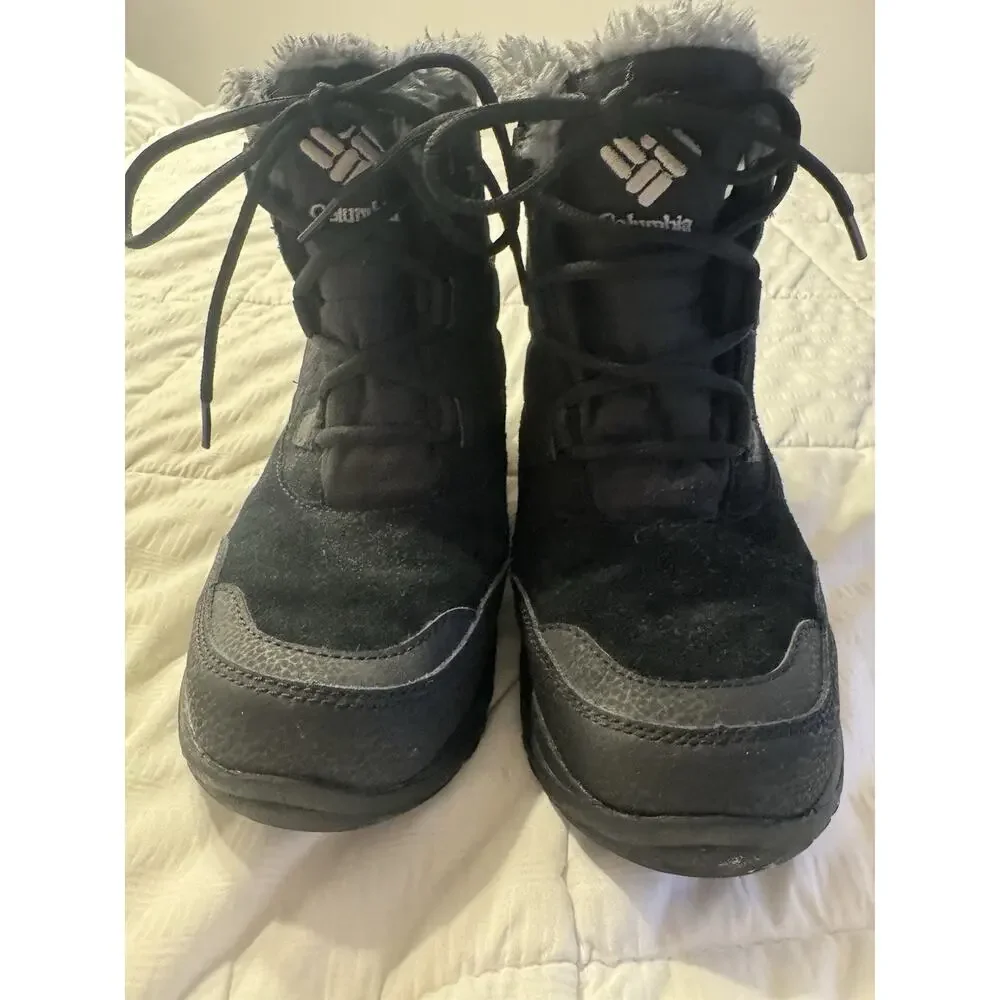 Columbia Women's Ice Maiden Shorty Winter Boots Black Waterproof Techlite Snow