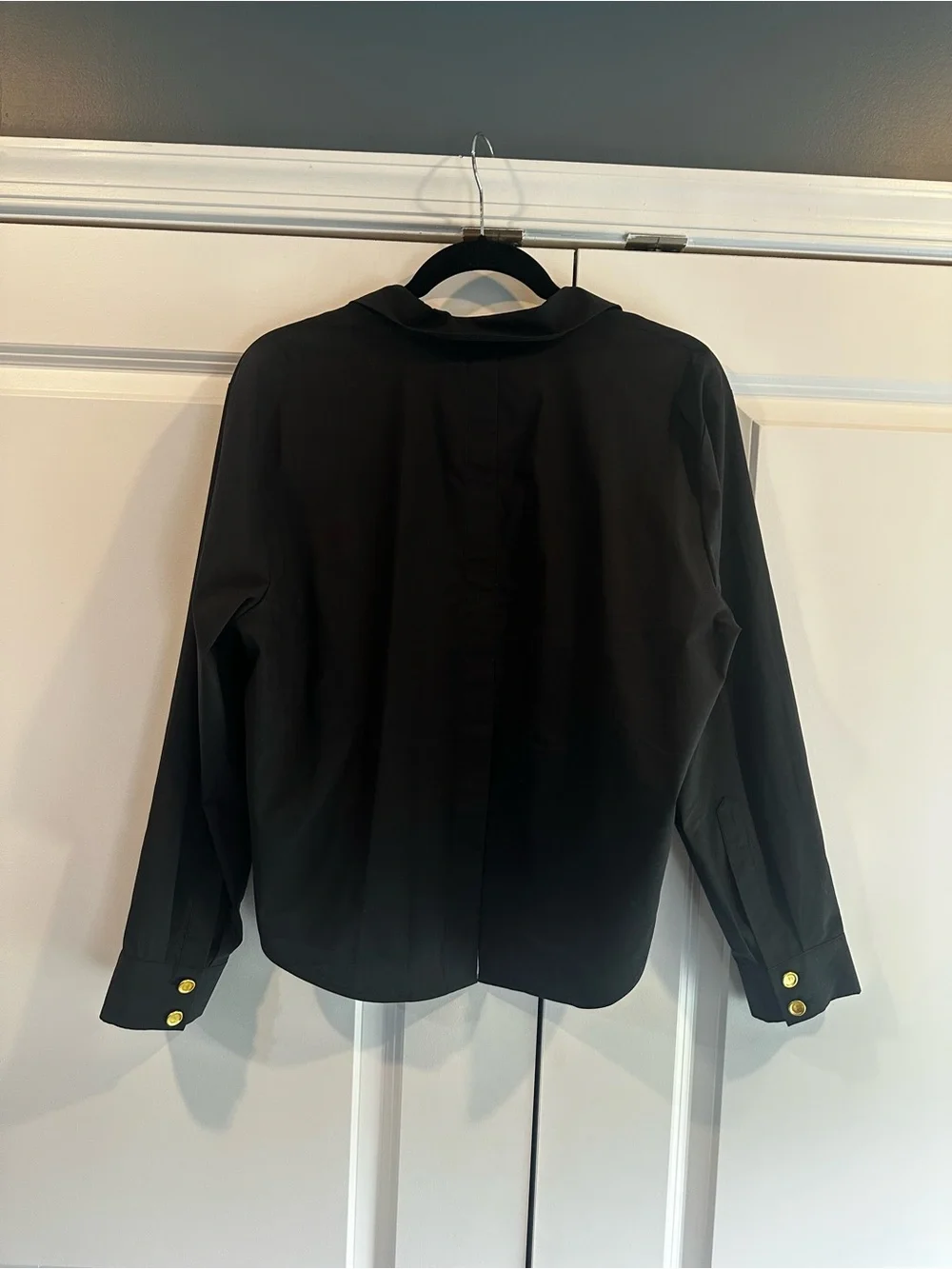 L’AGENCE Cosette Shirt with Gold Buttons