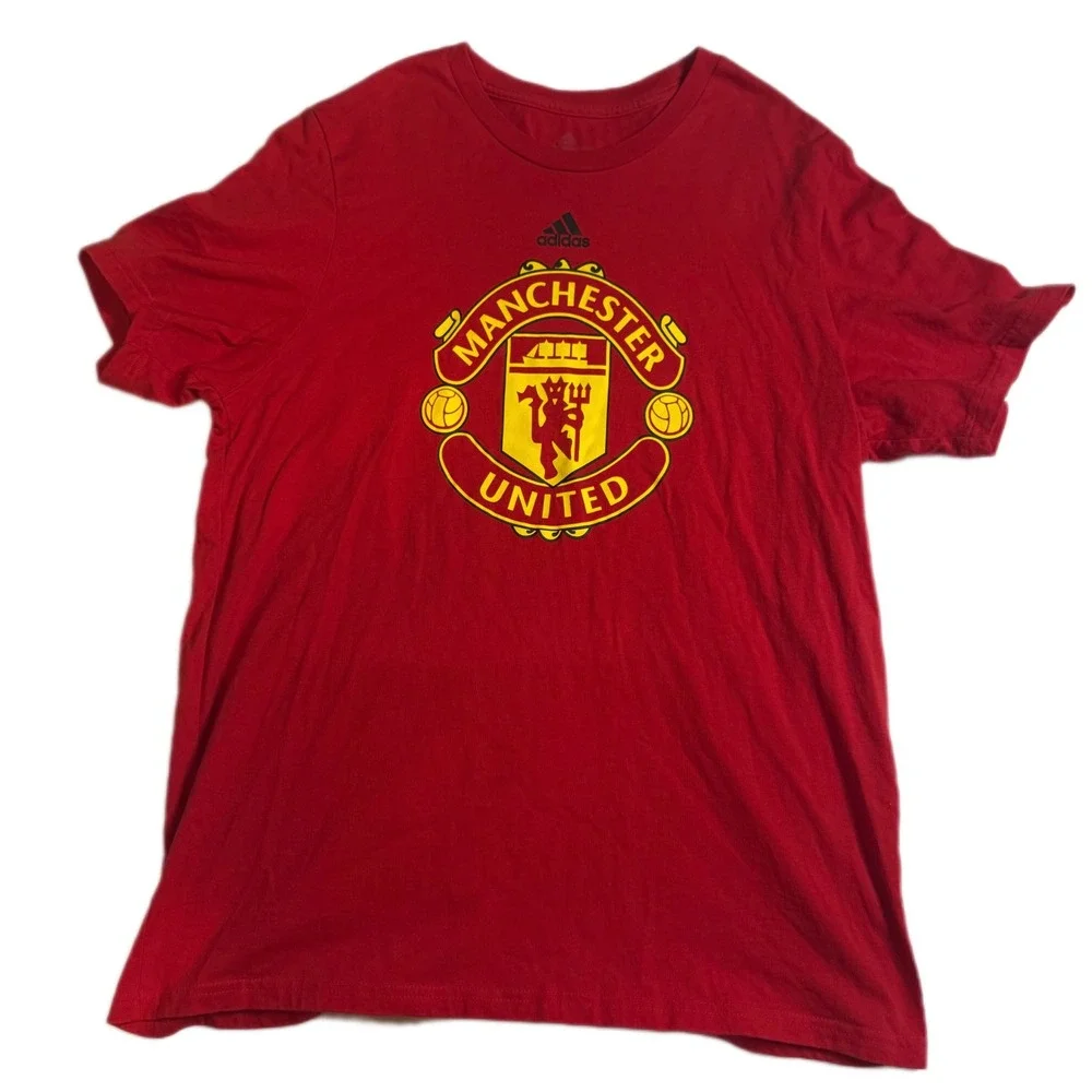 Adidas Manchester United Amplifier Tee Soccer Jersey‎ Red XL/TG