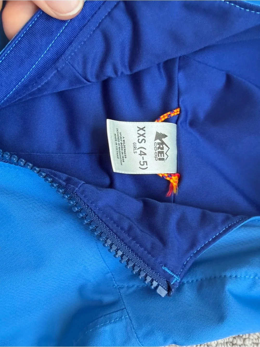REI Kids' Hooded Blue Raincoat
