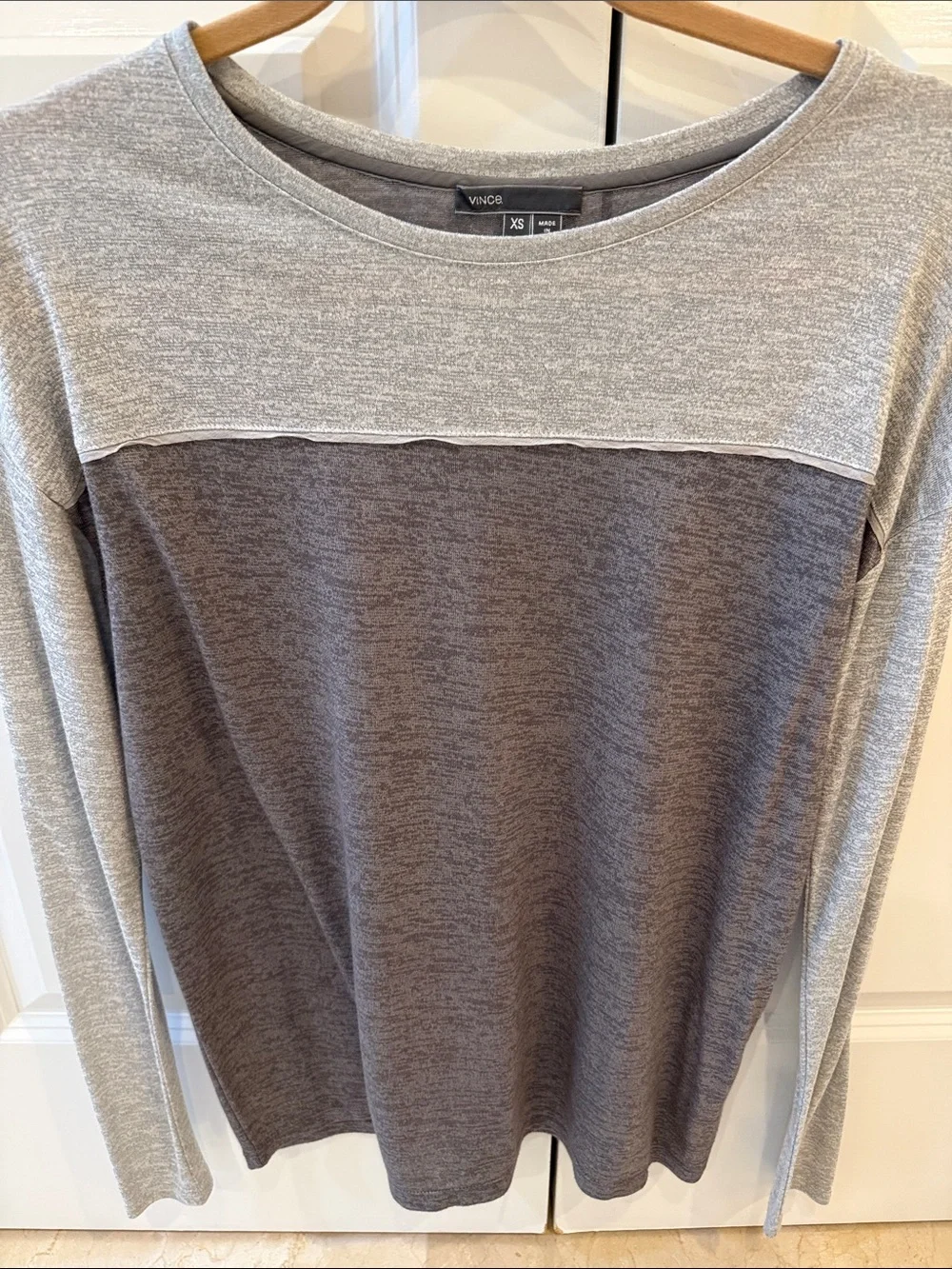Vince sleeves silhouette heather