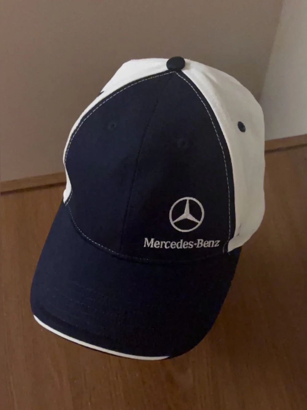 Mercedes-Benz Navy and White Baseball Cap