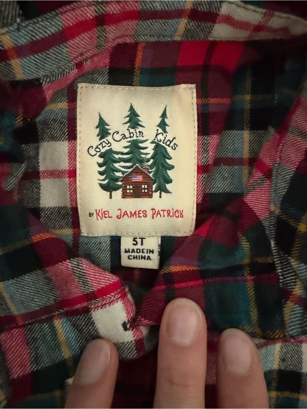 Kiel James Patrick plaid button