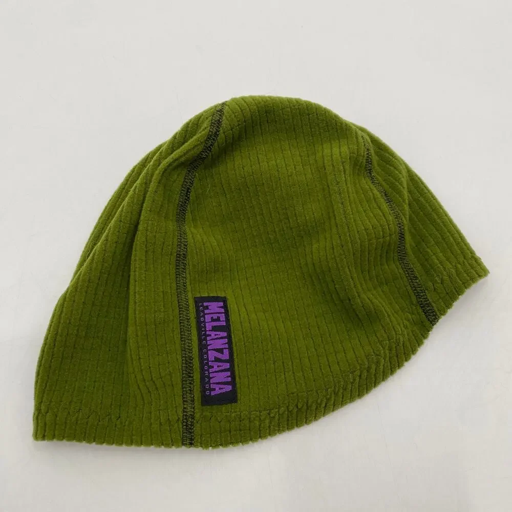 Melanzana green beanie