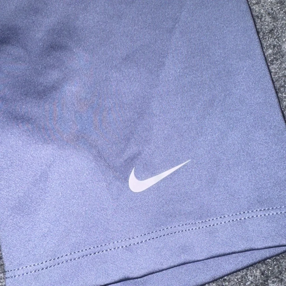 Nike Pro Dri Fit Cheer Dance Girls Compression Shorts Sz Youth Large Light Blue