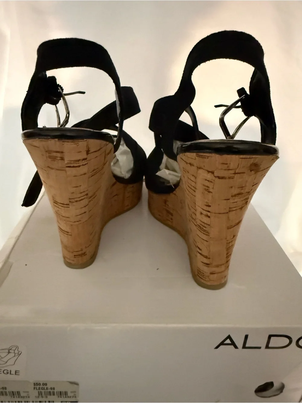 ALDO Black Crisscross Slingback Heels