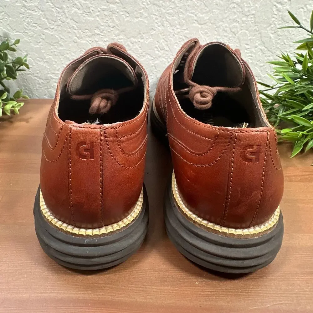 Cole Haan Men's OriginalGrand Remastered Wingtip Oxford Brown Shoes Size 9.5
