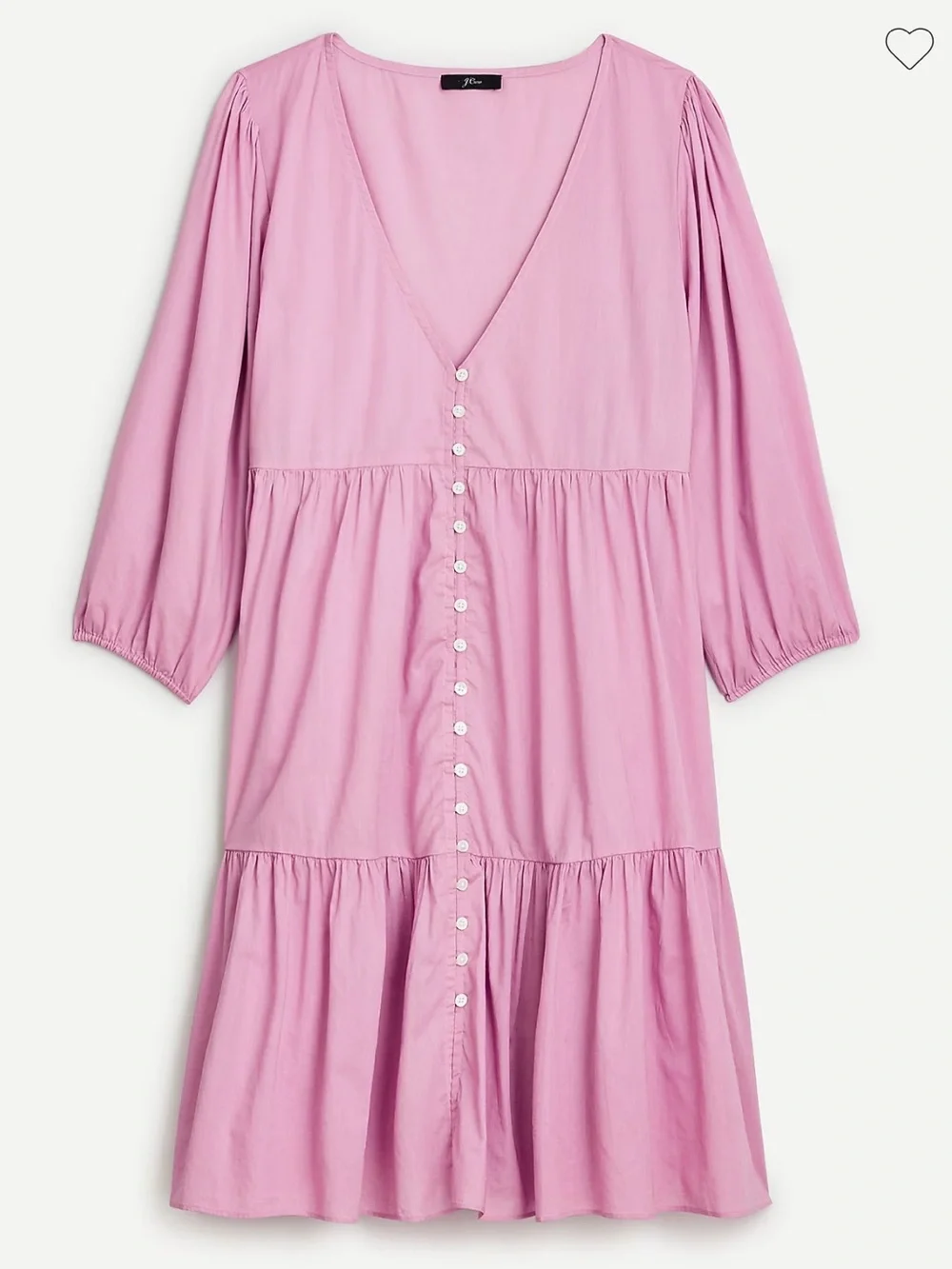 J. Crew Button Front Beach Dress Purple Pink Cotton S