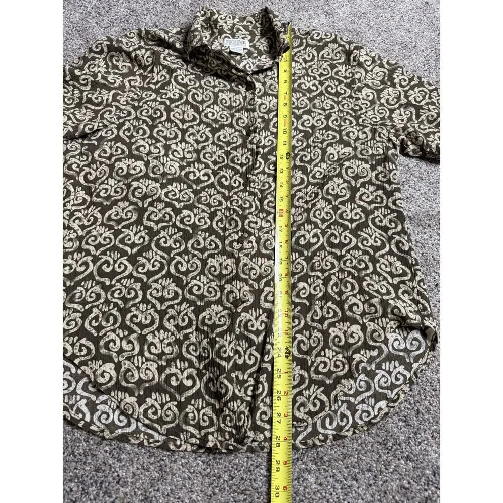 Vintage Banana Republic Safari Men's Camp Shirt Size Medium S/S 90s 80s