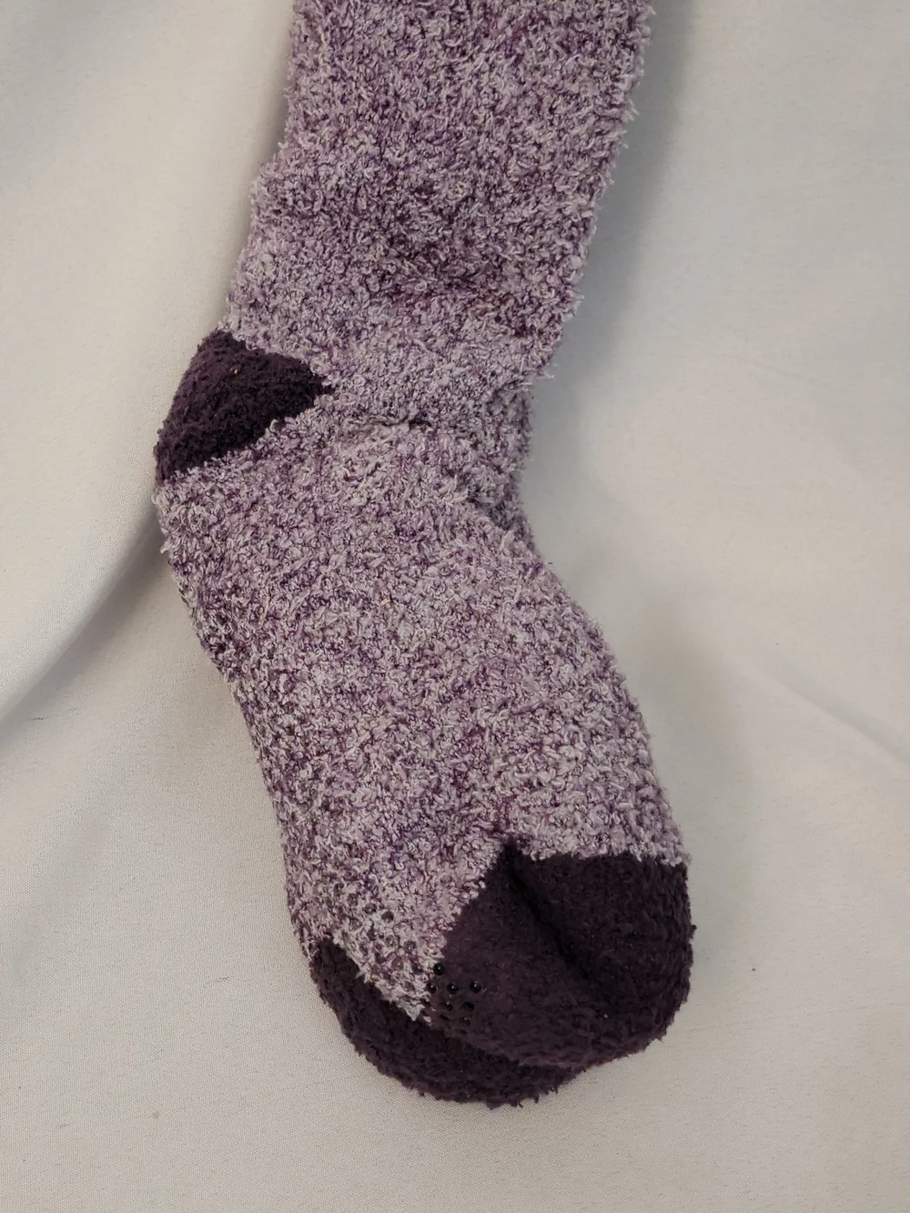 Cuddl Duds Purple Sherpa Lined Lounge Socks Size 4-10