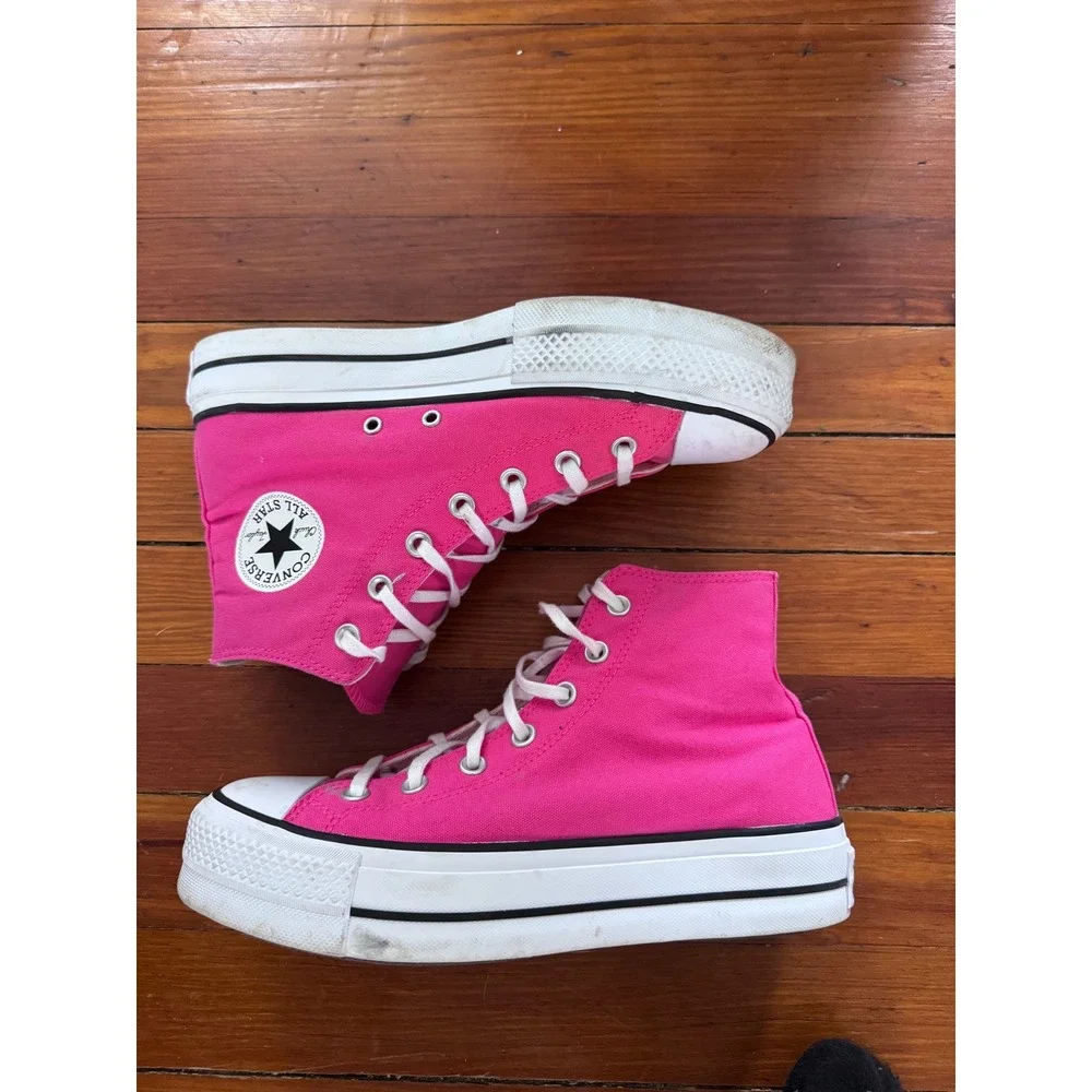 Converse Chuck Taylor All Star Lift Platform High Top Pink Womens 9