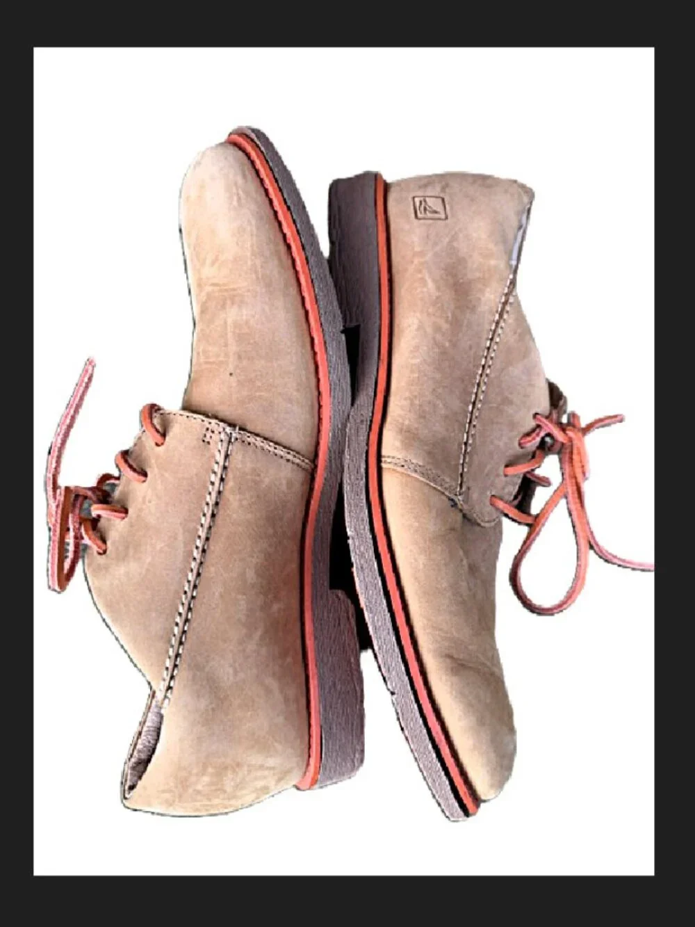 Sperry Top-Sider Oxford Tan Suede Leather Wingtip Lace Up Shoes Sz 10M